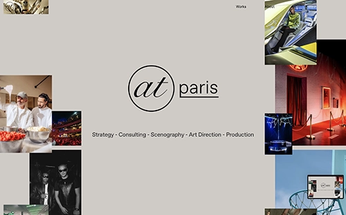 A webdesign made by Twistudio for At-Paris, strategy agency in Paris